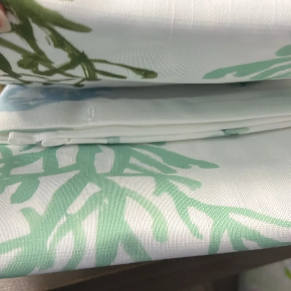 New! Avanti Home Shower Curtain with Coral Design